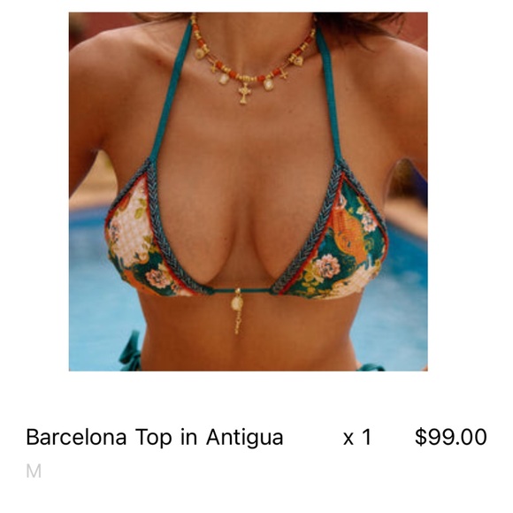 Barcelona Top in Antigua - Multicolor Bikini Top - Picture 1 of 1